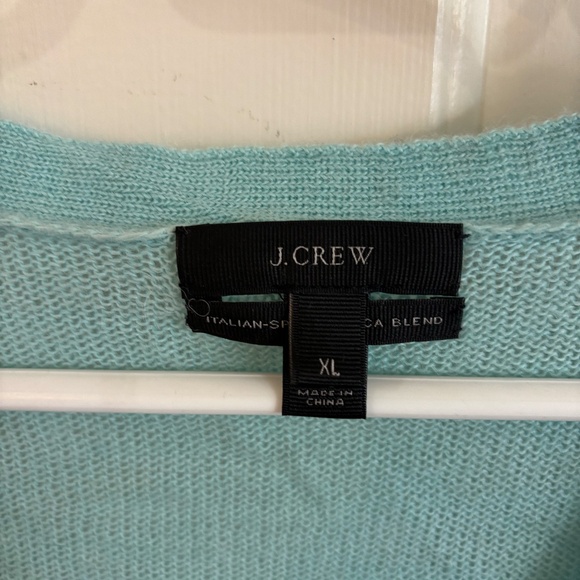J.Crew sea-foam alpaca cardigan * accepting offers - Picture 4 of 6
